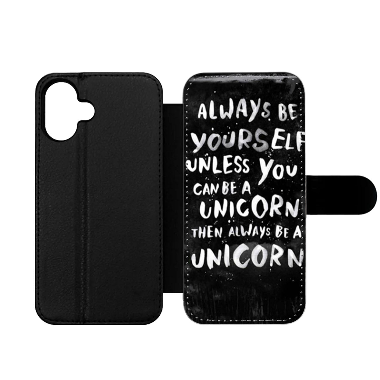 Unicorn Quote Wallet iPhone Case