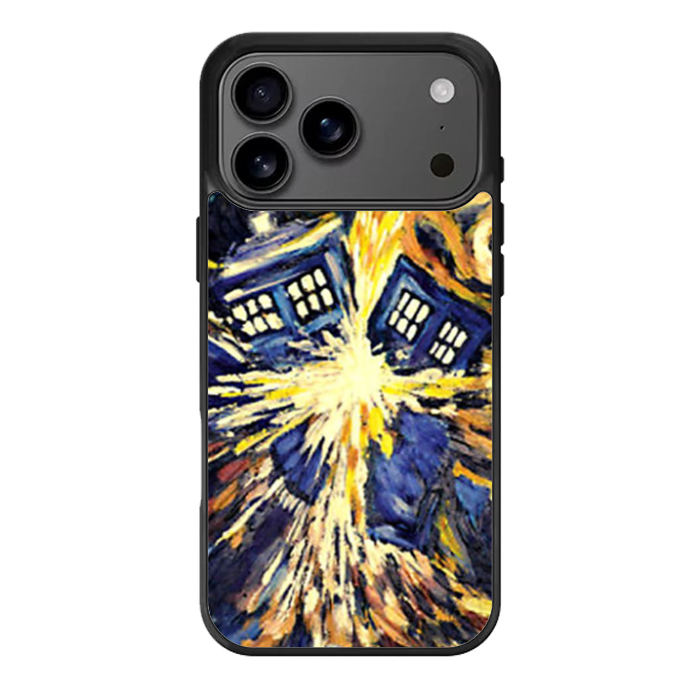 Van Gogh Exploded Tardis Doctor Who Style art painting iPhone 17 Pro Max Case