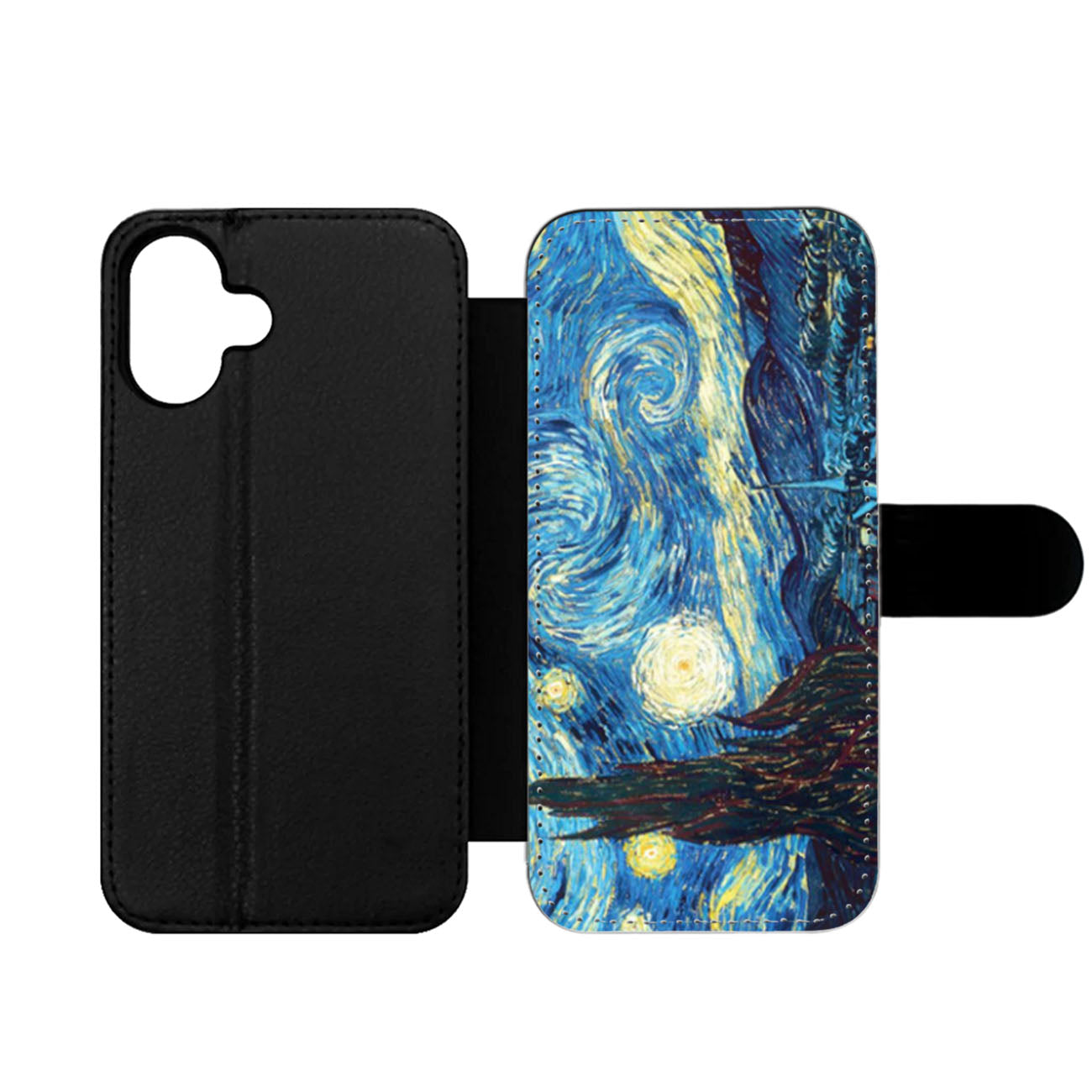 Van Gogh Starry Night Wallet iPhone Case