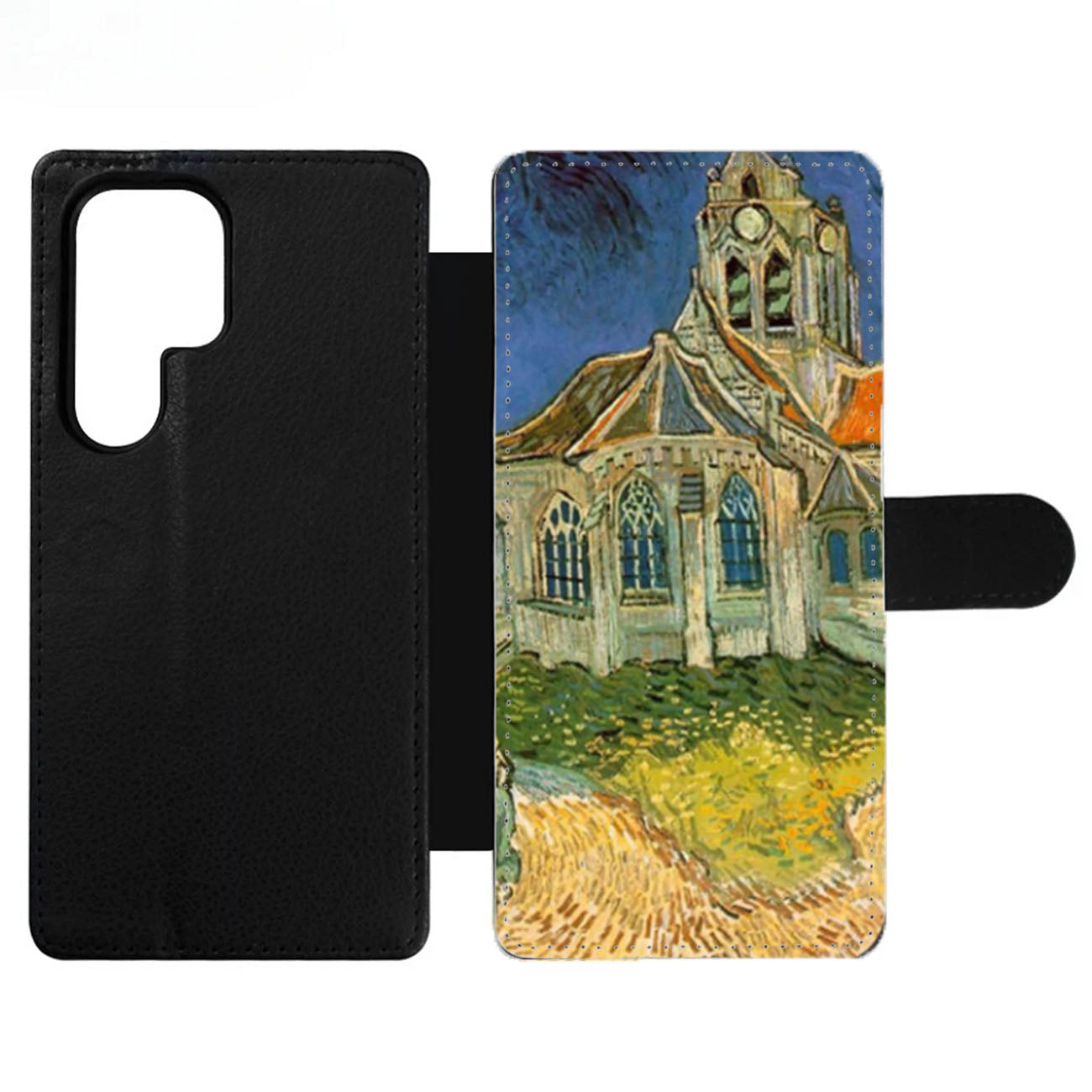 Van Gogh The Church at Auvers sur Oise Wallet Samsung Case