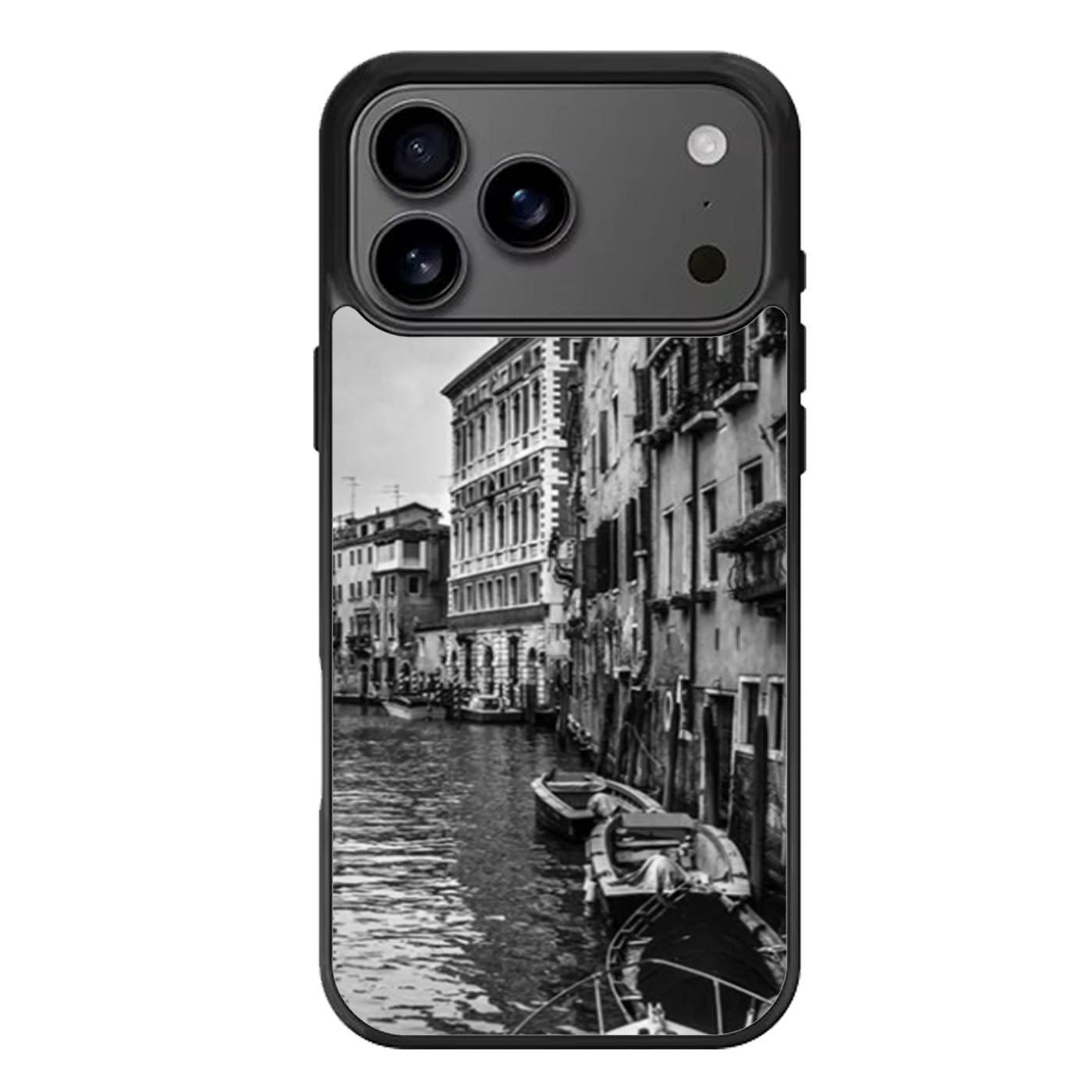 Venice Italy Black and White iPhone 17 Pro Max Case