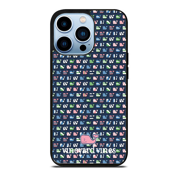 Vineyard Vines Logo Wallpaper iPhone 15 Pro Max Case