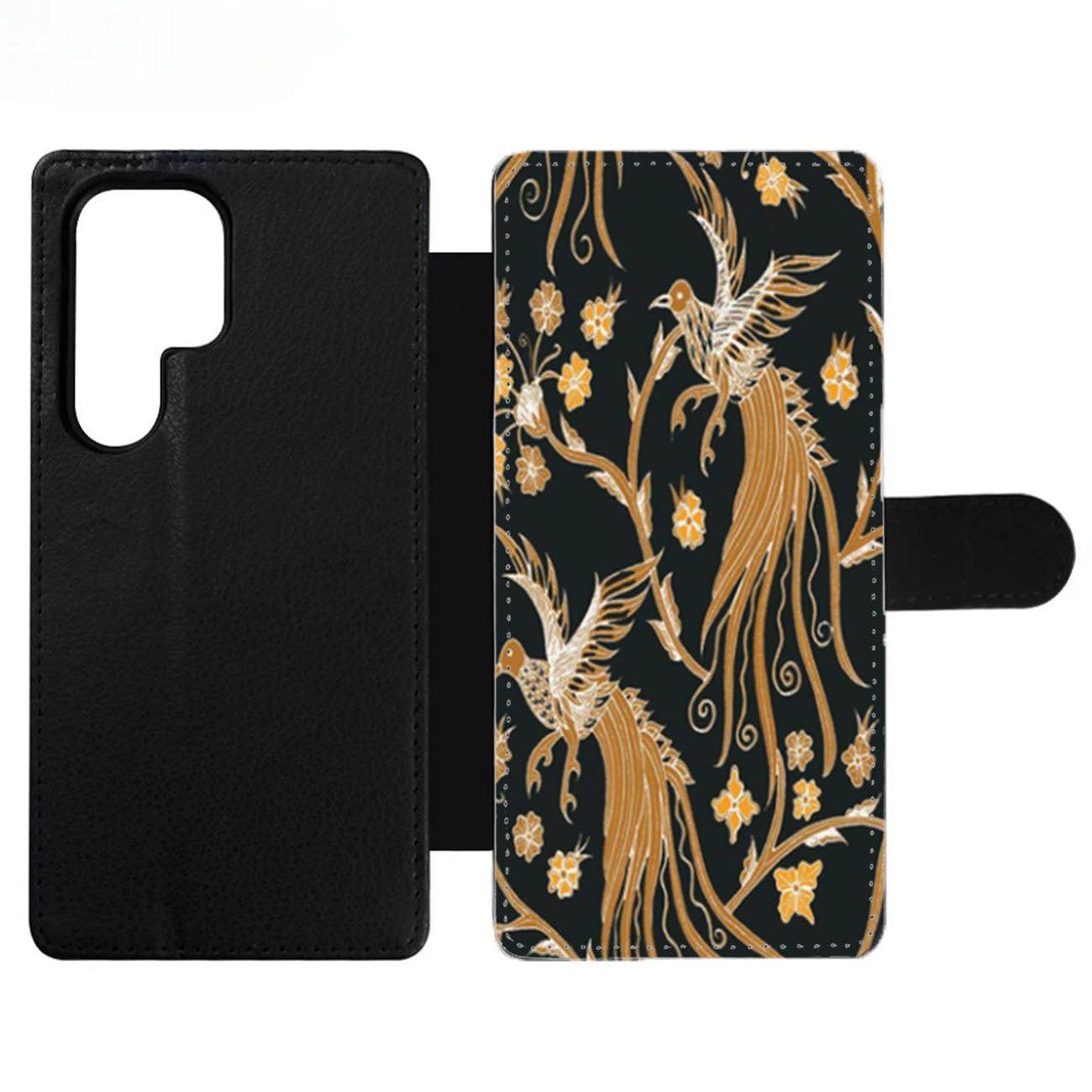 Vintage Birds Art Wallet Samsung Case