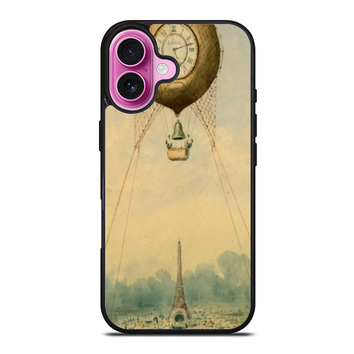 Vintage Eiffel Baloon Watches iPhone Case Cover