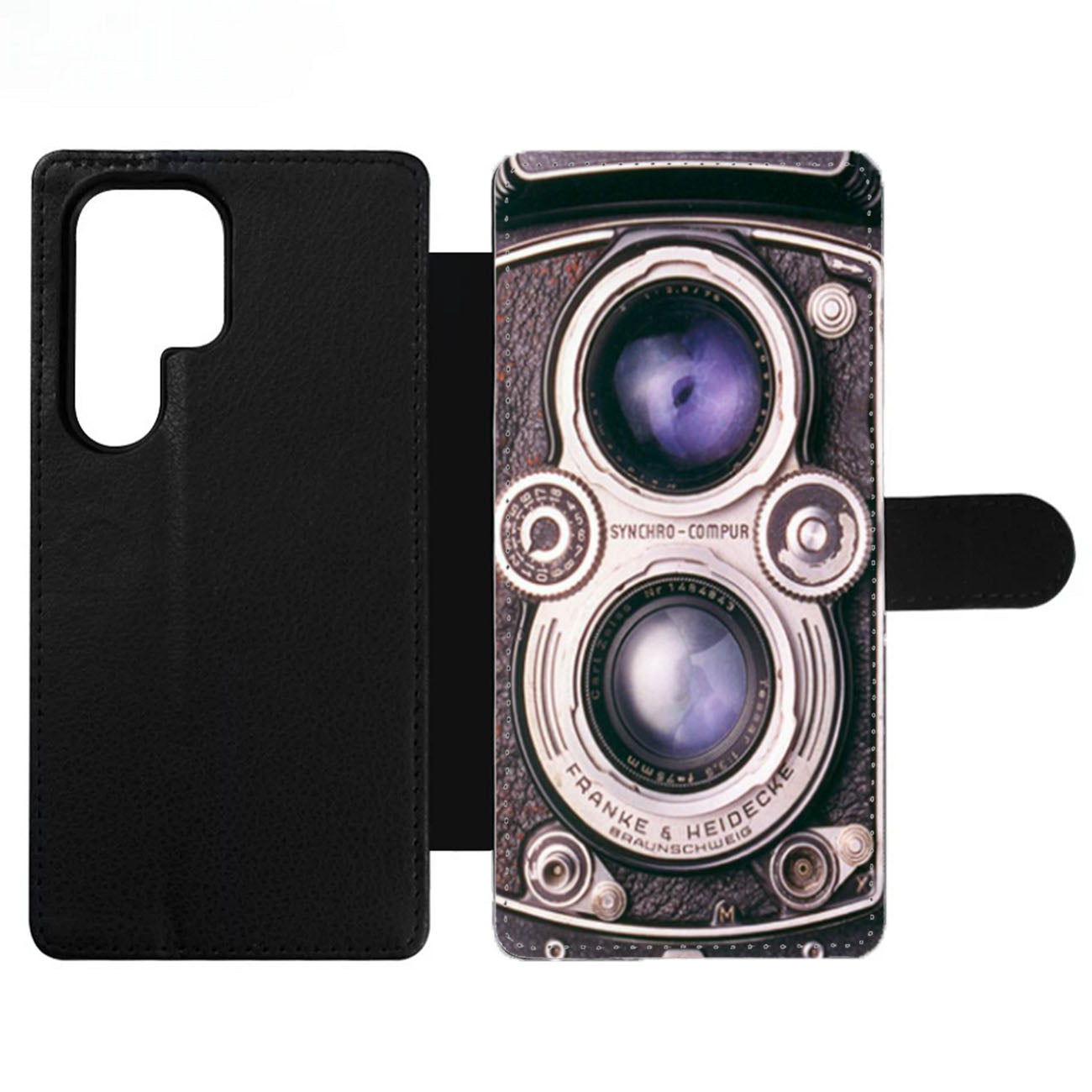 Vintage Rolleiflex camera Wallet Samsung Case