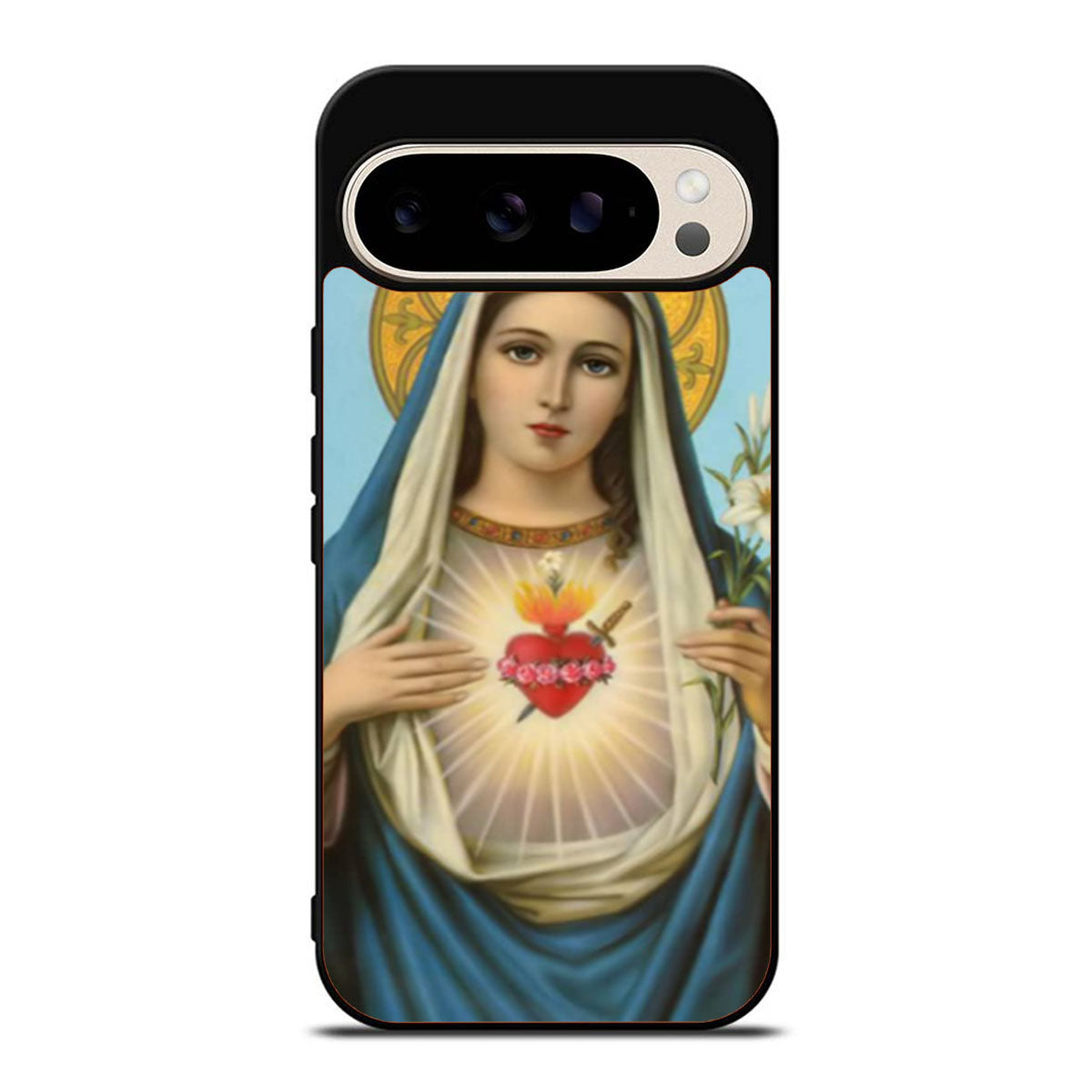Virgin Mary Blessed Heart Google Pixel 9 Pro Case