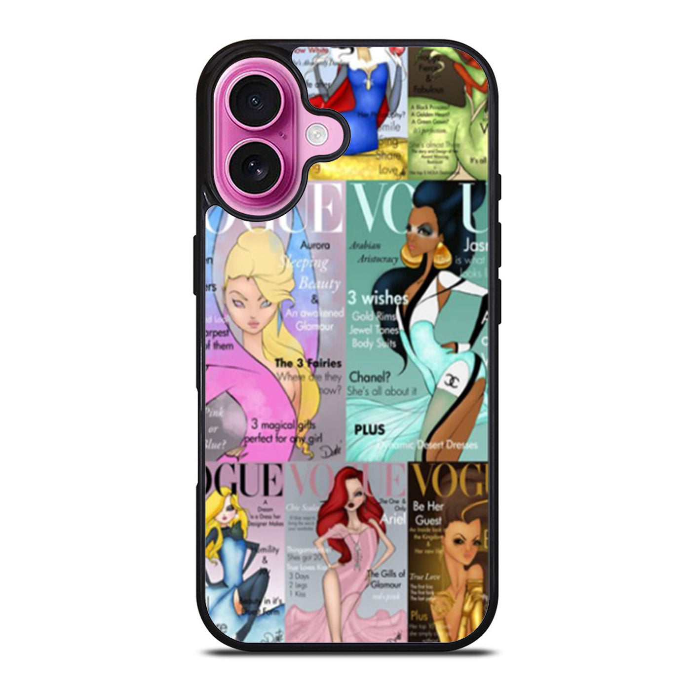 Vogue Magazine Disney Princesses iPhone Case Cover