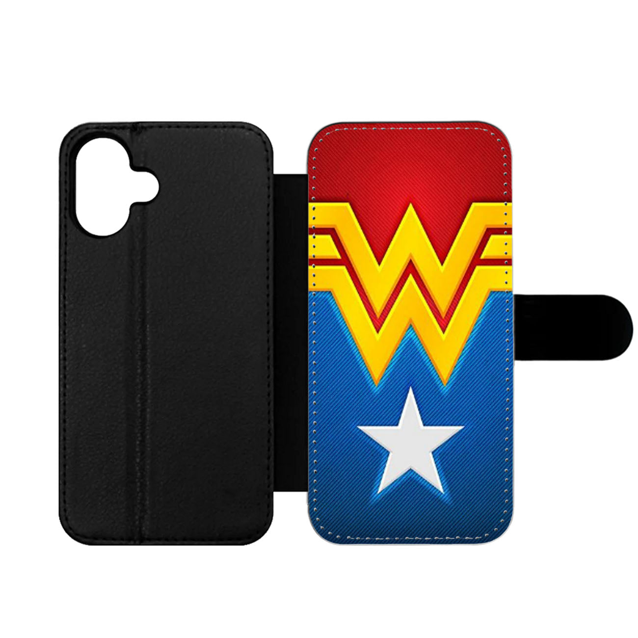 WONDER WOMAN LOGO THREE Wallet iPhone Case