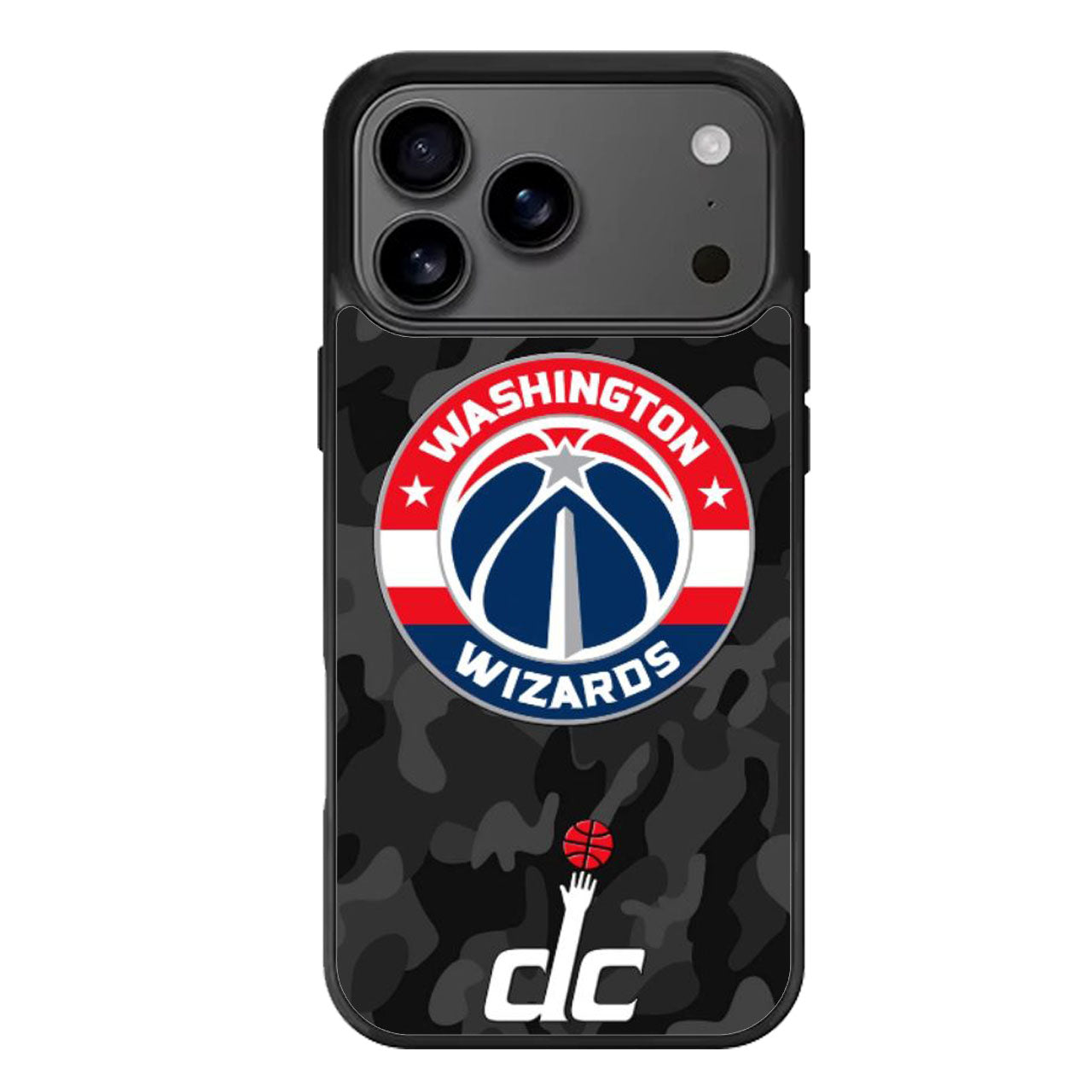 Washington Wizards Black Camo iPhone 17 Pro Max Case
