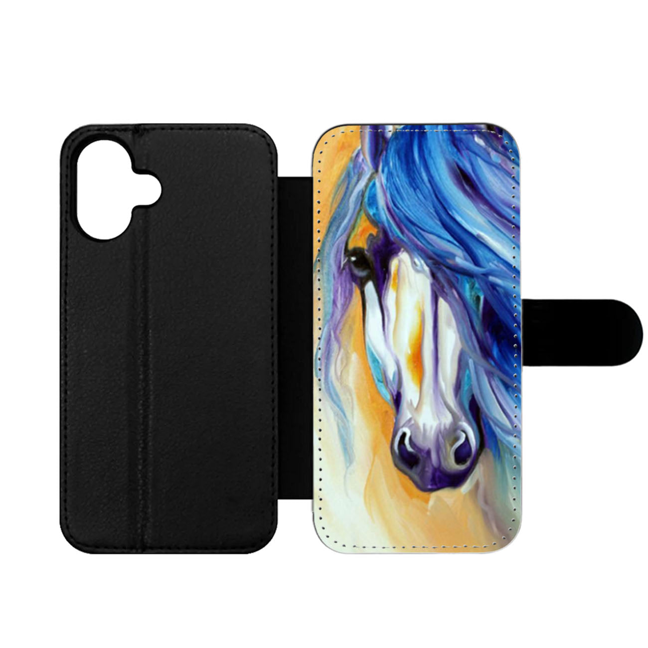 Watercolor Horse Starlight Mane Wallet iPhone Case