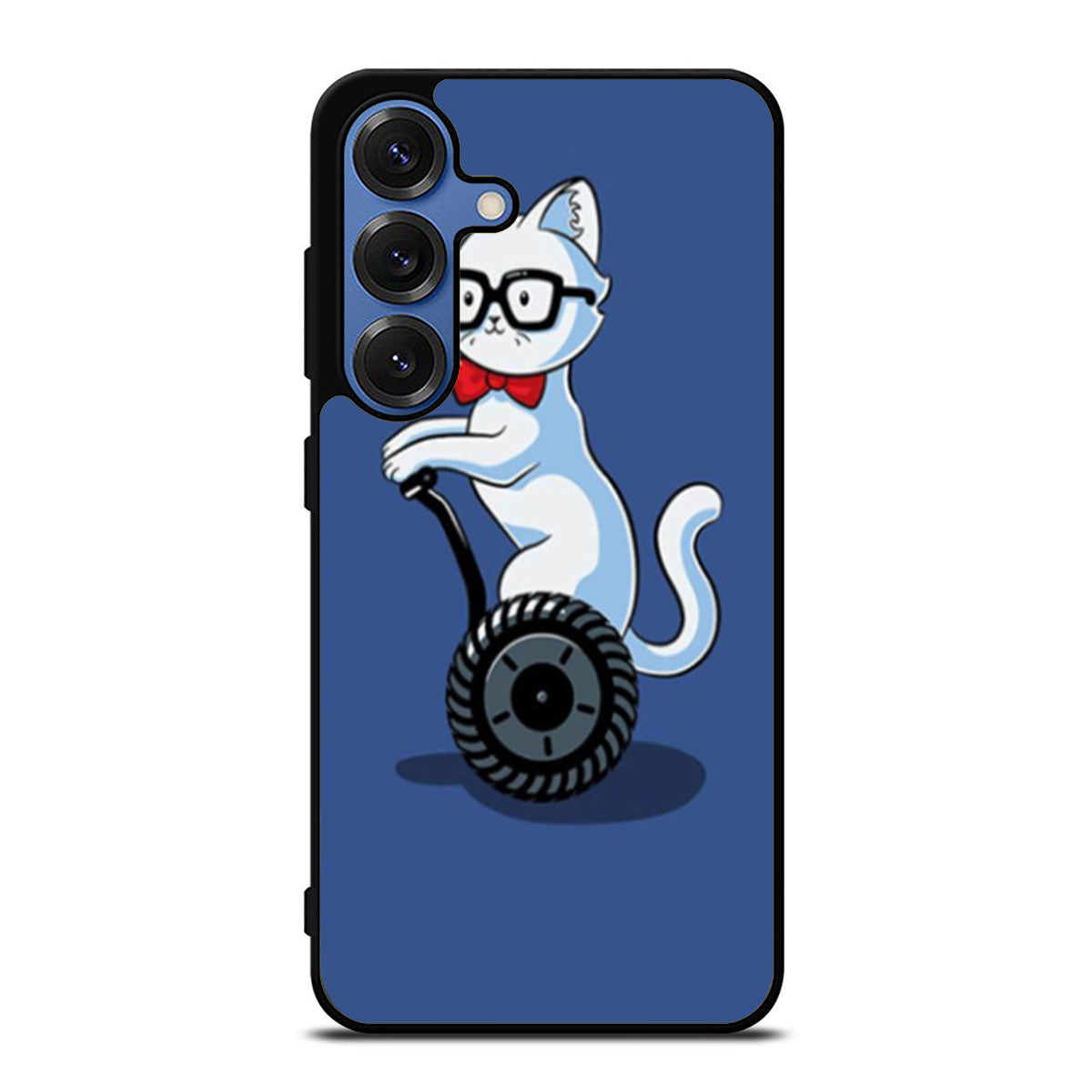 White And Nerdy Cat Samsung S25 Ultra Case