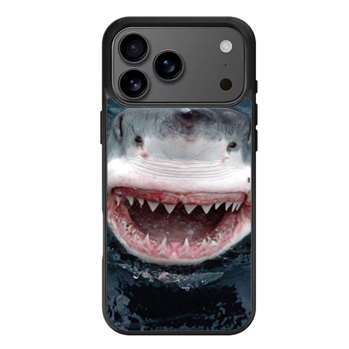 White Shark Portrait iPhone 17 Pro Max Case