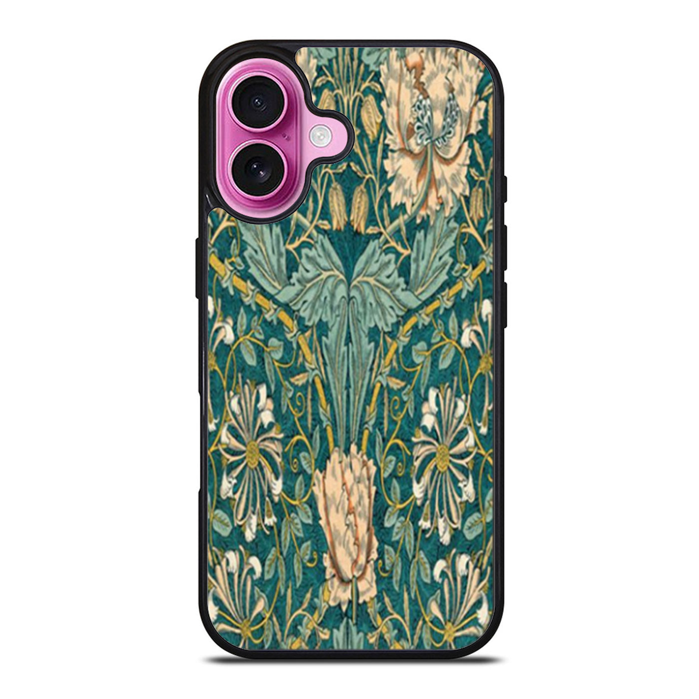 William Morris Honeysuckle Peach Flower iPhone Case Cover