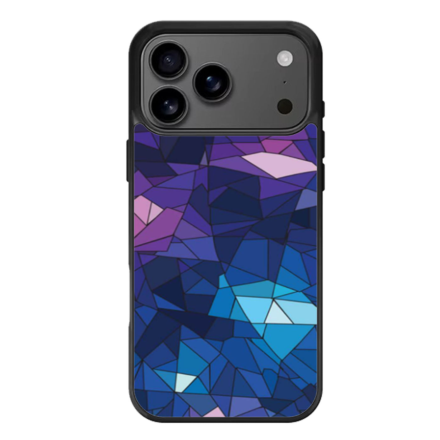 With Blue Glass Design iPhone 17 Pro Max Case