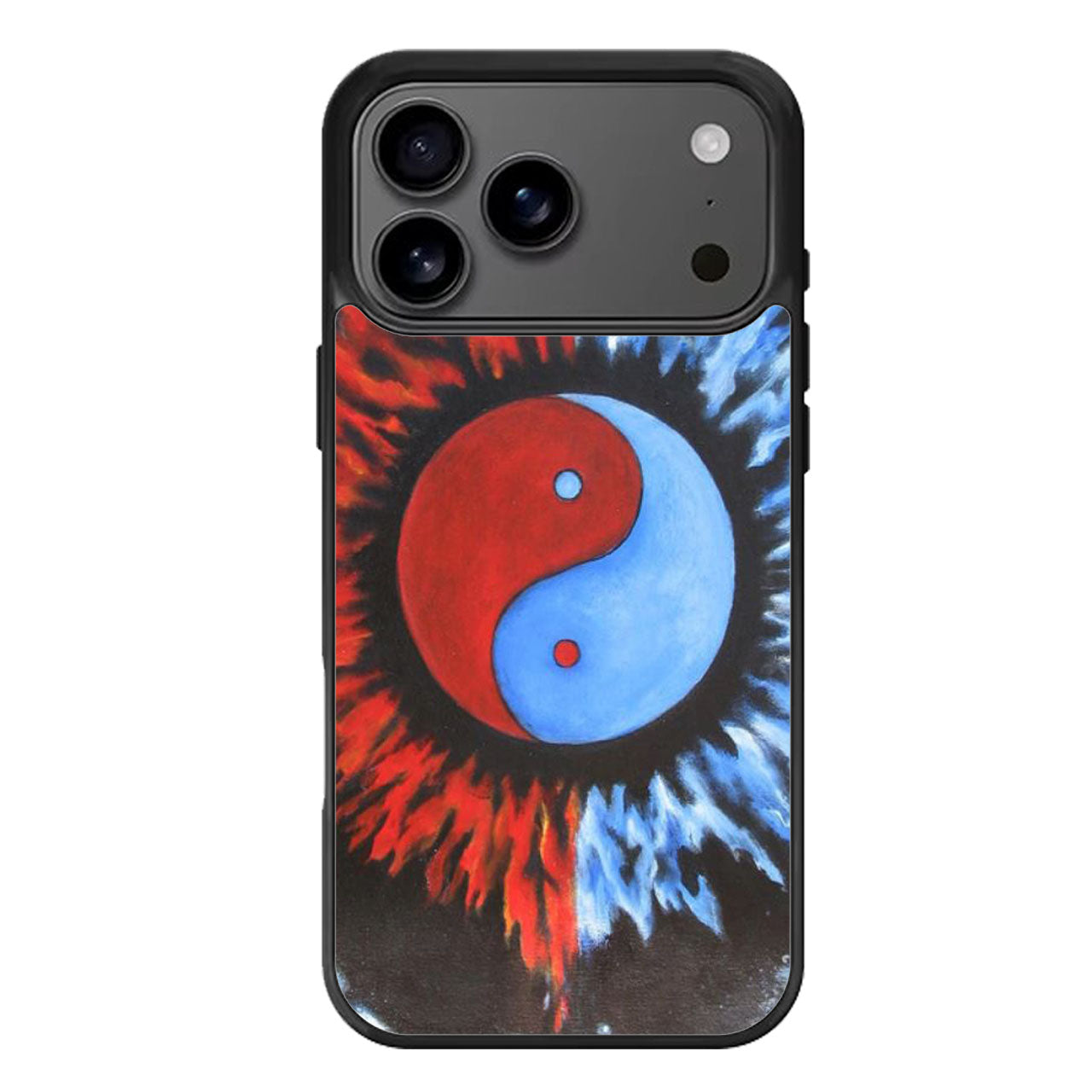 Yin Yang Sun And Moon Painted iPhone 17 Pro Max Case