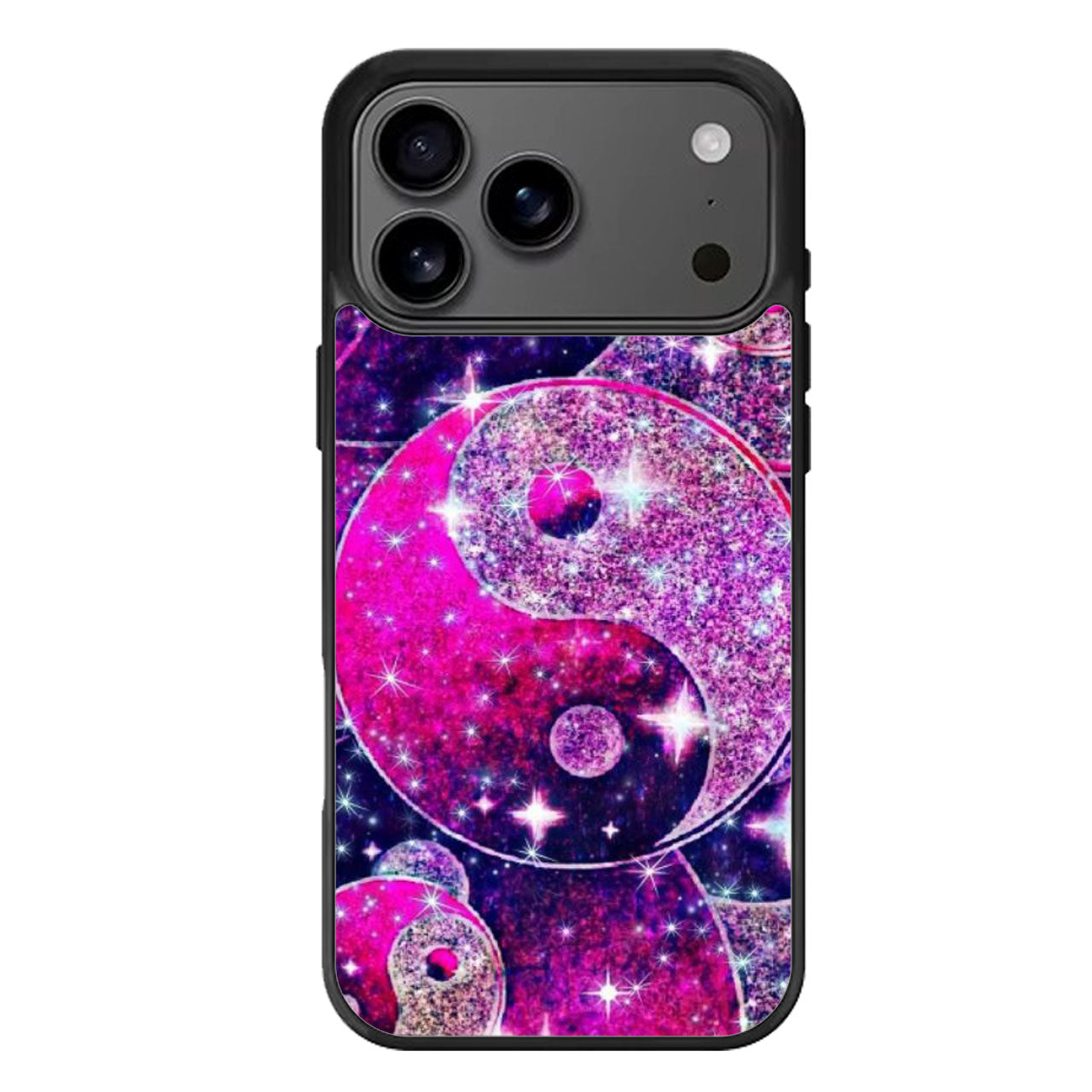 Yin Yang Sun And Moon Sparkly iPhone 17 Pro Max Case