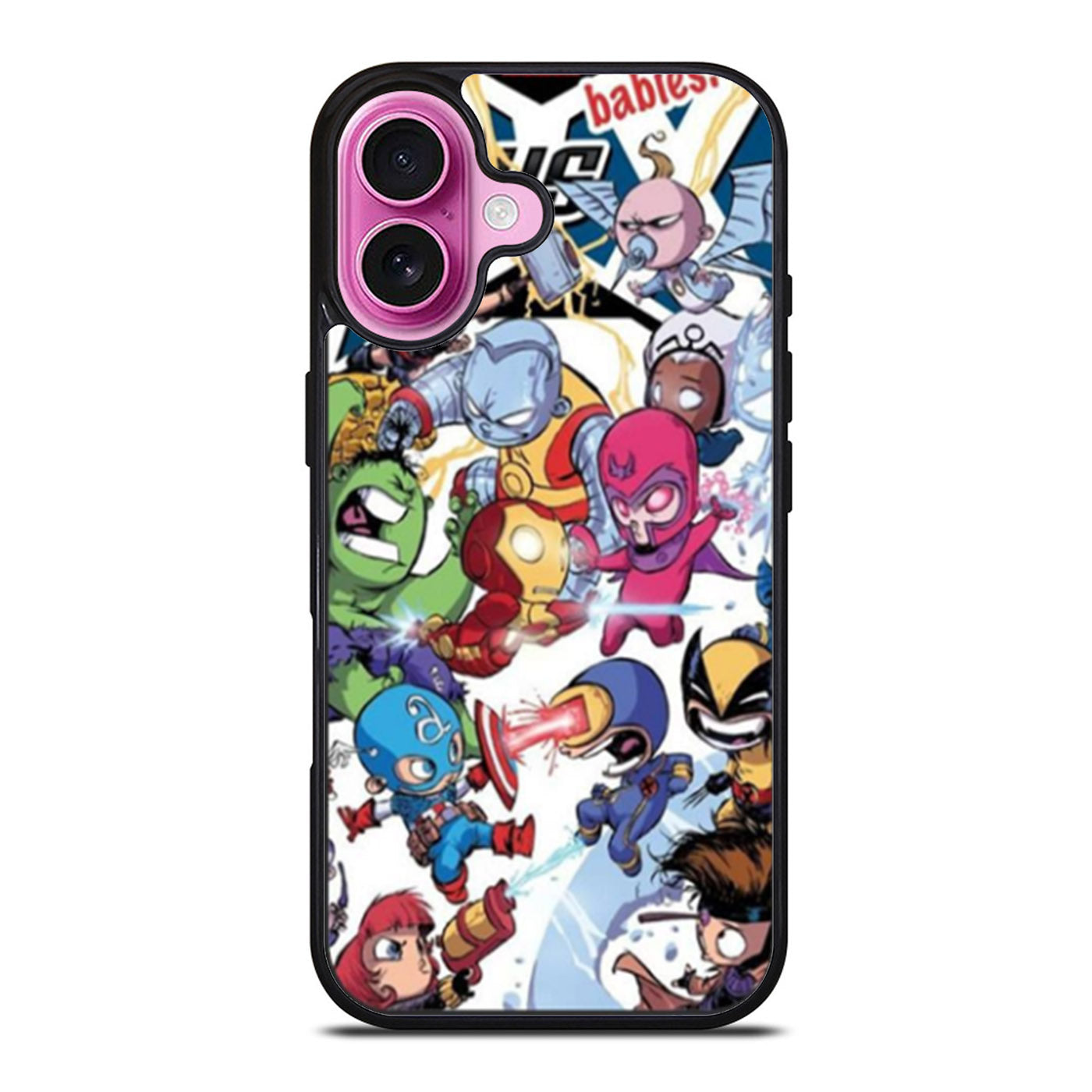 Young Marvel Avengers XMen Babies iPhone Case Cover