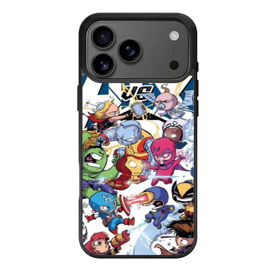 Young Marvel Avengers X Men Babies iPhone 17 Pro Max Case