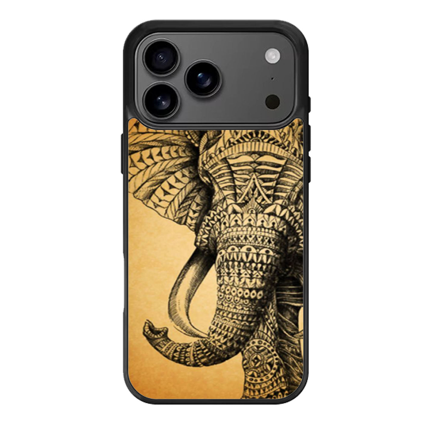 Zentangle Elephant iPhone 17 Pro Max Case