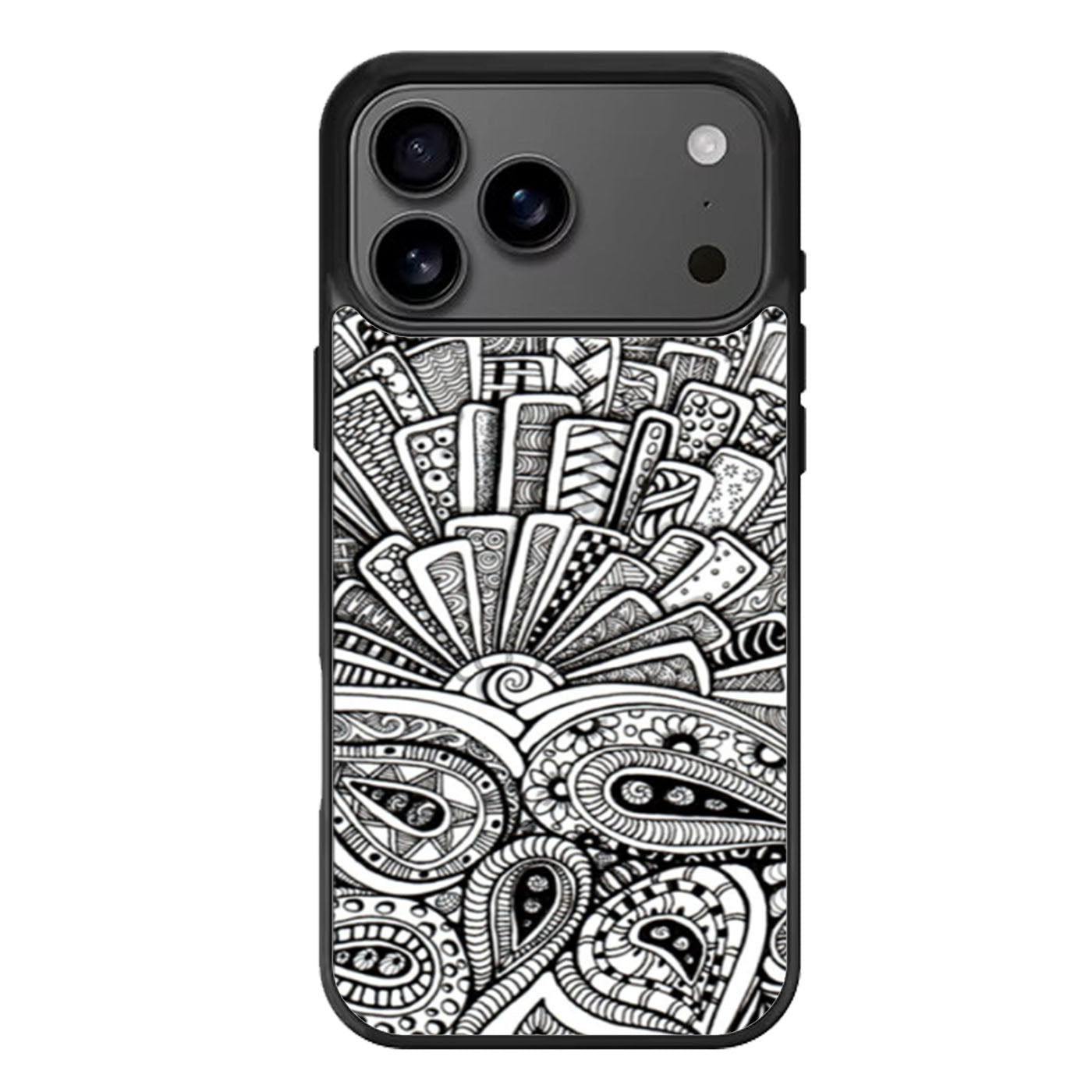 Zentangle Monogram iPhone 17 Pro Max Case