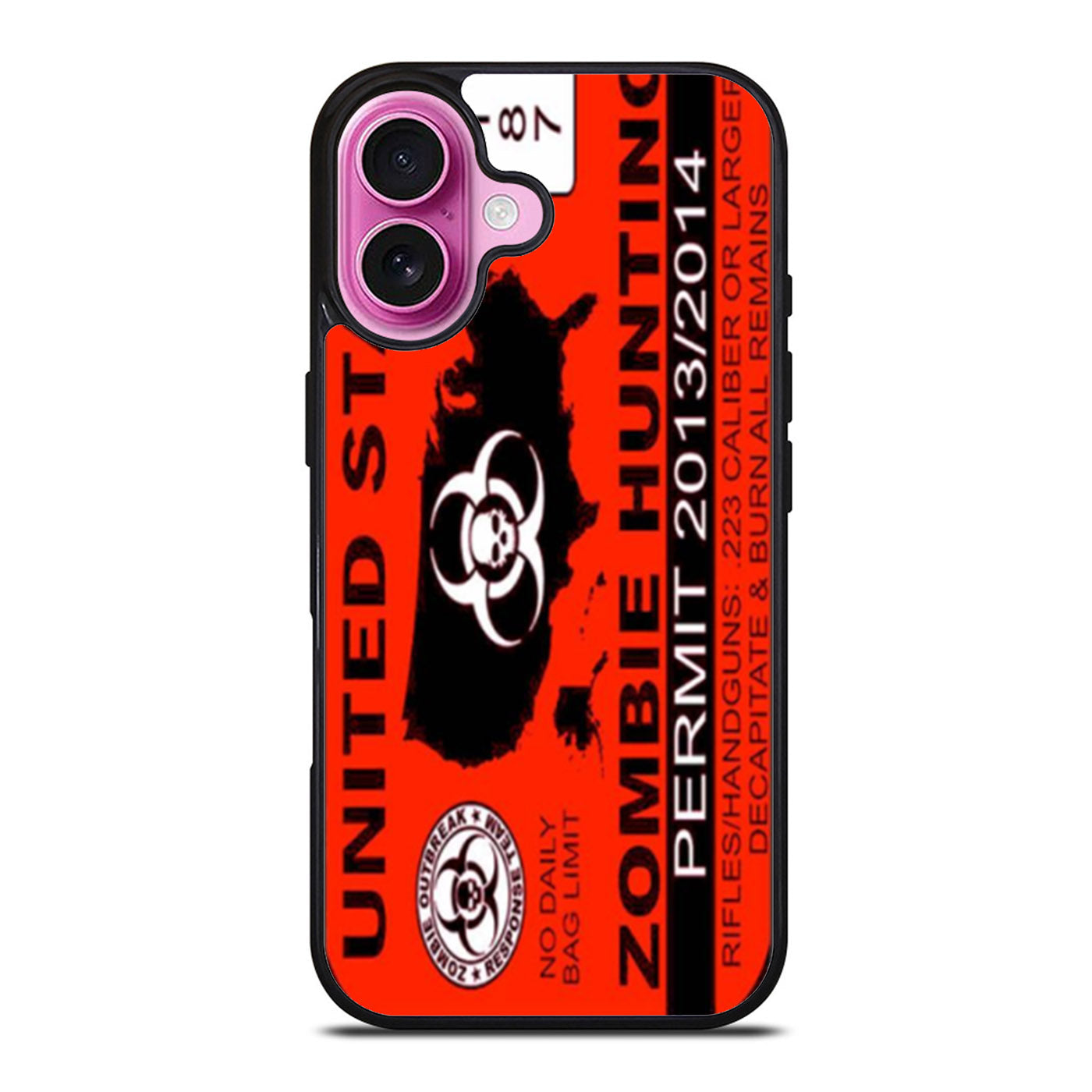 Zombie Hunting Permit iPhone Case Cover