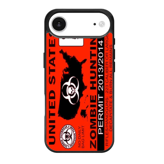Zombie Hunting Permit iPhone Air Case