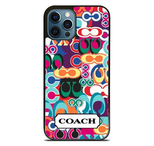Coach Colorfull Pattern iPhone 12 Pro Max Case