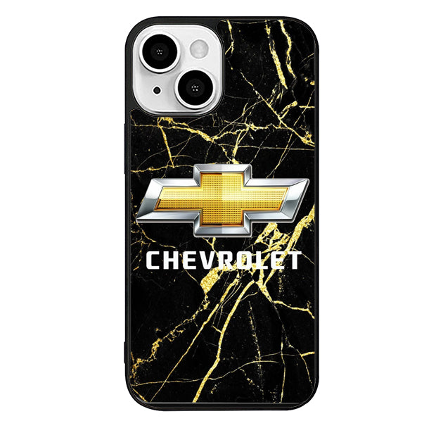 Chevrolet Black Marble iPhone 13 Case