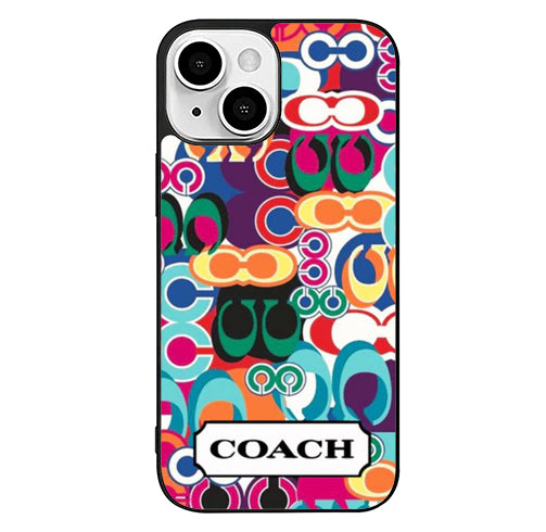 coach NY colorfull pattern iPhone 13 Case