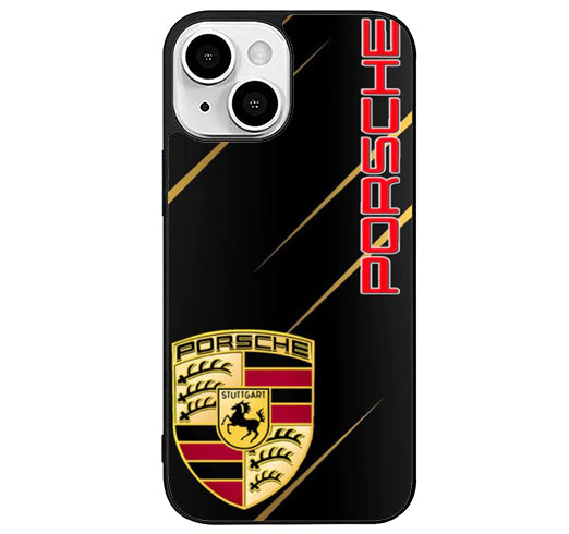porsche black metallic iPhone 13 Case