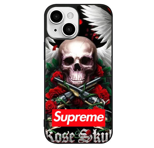 Rose Skull iPhone 13 Case