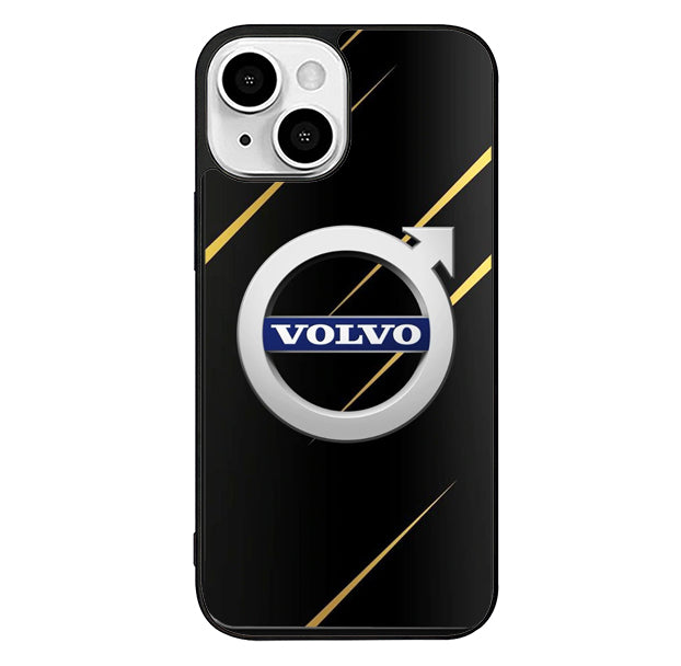 Volvo Logo Black Metallic iPhone 13 Case