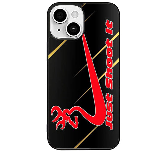 Browning Deer Just Shoot it Black iPhone 14 Plus Case