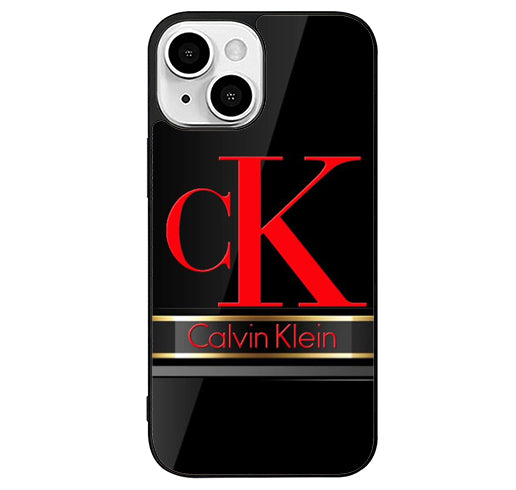 Calvin Klein Black Red iPhone 14 Plus Case