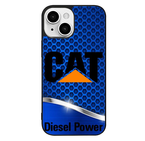 CAT Caterpillar Diesel Power Blue iPhone 14 Plus Case