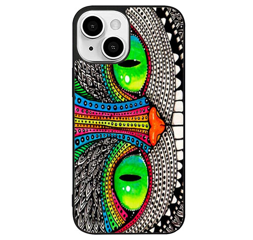 Cheshire Cat Pattern iPhone 14 Plus Case