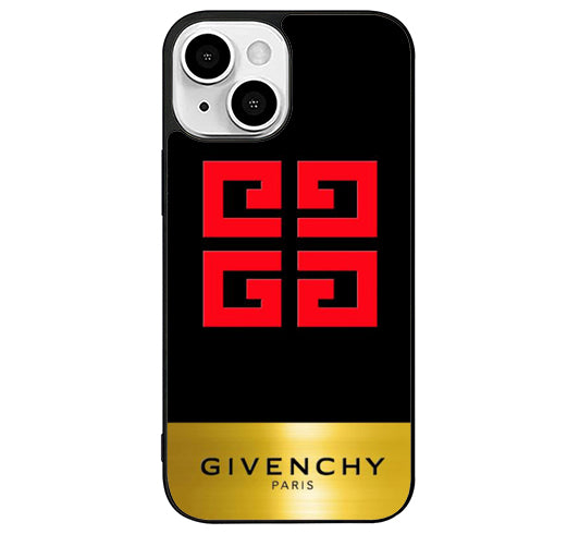 Givenchy Red Gold iPhone 14 Plus Case