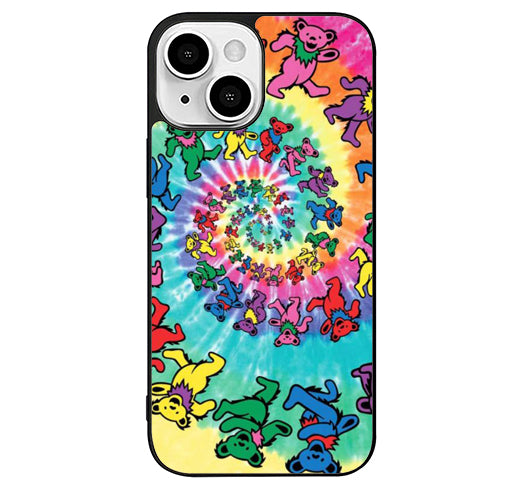 grateful dead bear tye die iPhone 14 Plus Case