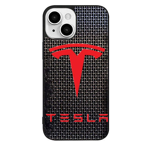 Tesla Metal Texture iPhone 14 Plus Case