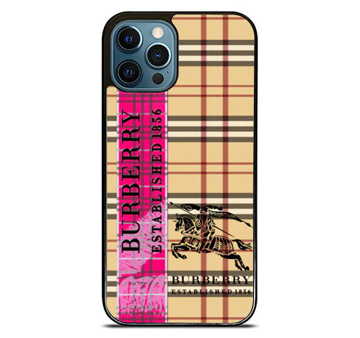 burberry combine striped iPhone 14 Pro Max Case