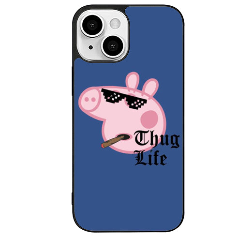 PEPPA PIG THUG LIFE iPhone 15 Plus Case