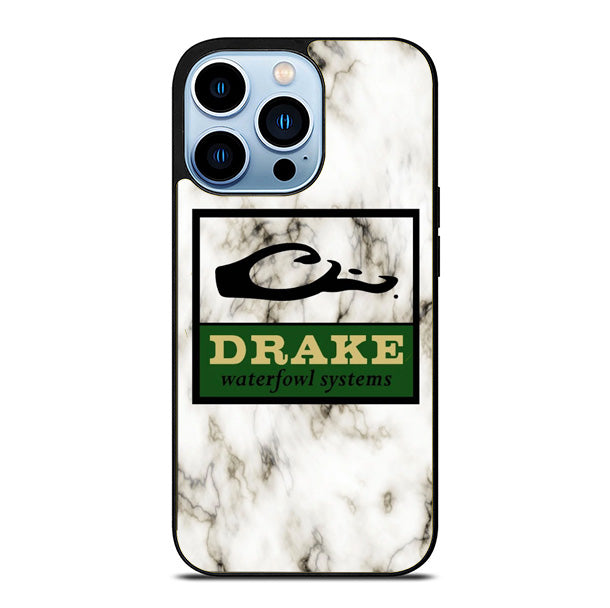 Drake Waterfowl White Marble iPhone 15 Pro Max Case