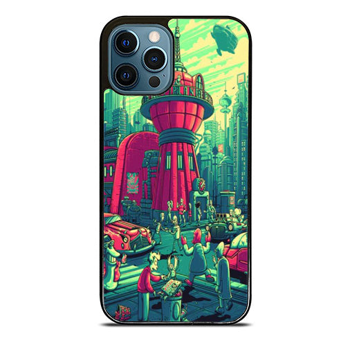 futurama dan mumford city iPhone 15 Pro Max Case