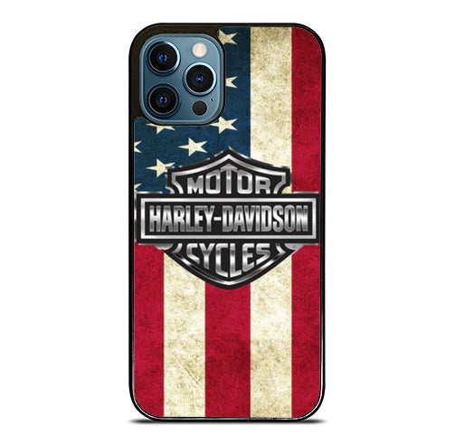 harley davidson flag cover logo iPhone 15 Pro Max Case