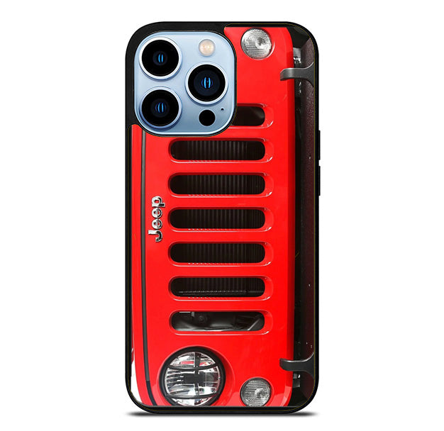 Jeep Wrangler Red Front iPhone 15 Pro Max Case