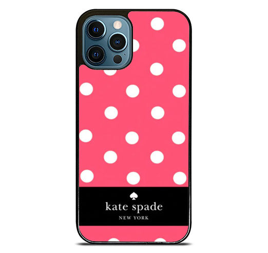 kate sade polkadot pink stripe iPhone 15 Pro Max Case