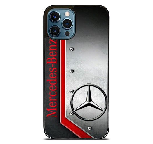 Mercedez Benz Metal Logo iPhone 15 Pro Max Case