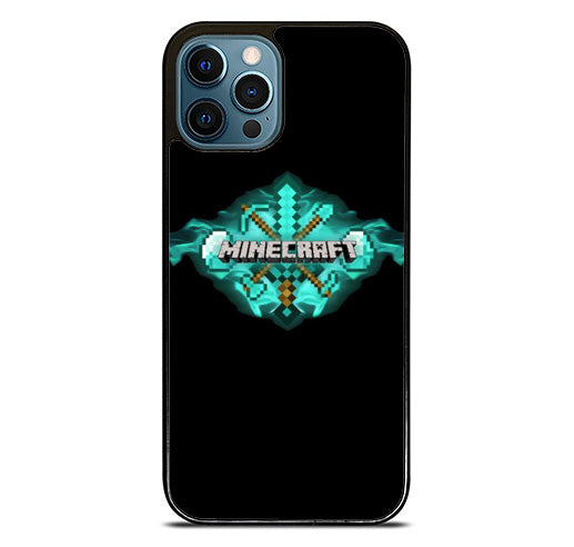 Minecaft Black Logo iPhone 15 Pro Max Case