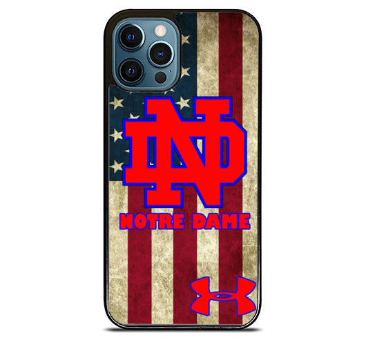 notre dame US flag iPhone 15 Pro Max Case