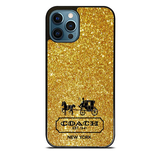 coach golden sparkly iPhone 16 Pro Max Case